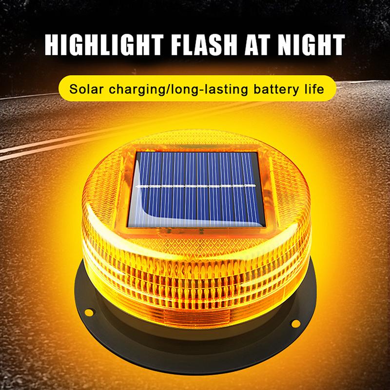 Outdoor Lighting Beacon - Solarna LED-owa Magnetyczna Lampa Ostrzegawcza do