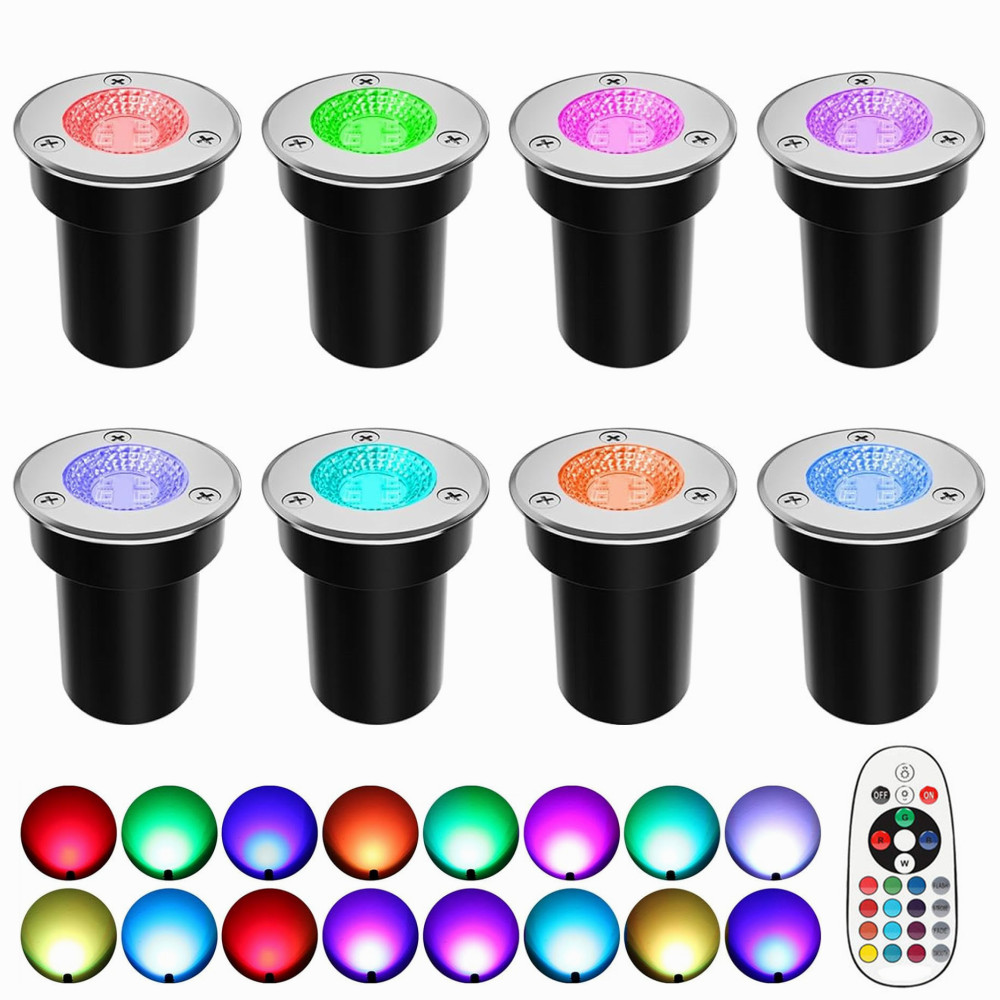 Outdoor Lighting Low Voltage - Lampa gruntowa LED RGBW niskonapięciowa, zmieniająca