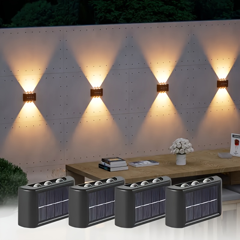 Outdoor Lighting Sconce - Zewnętrzna wodoodporna lampa solarna LED, oświetlenie