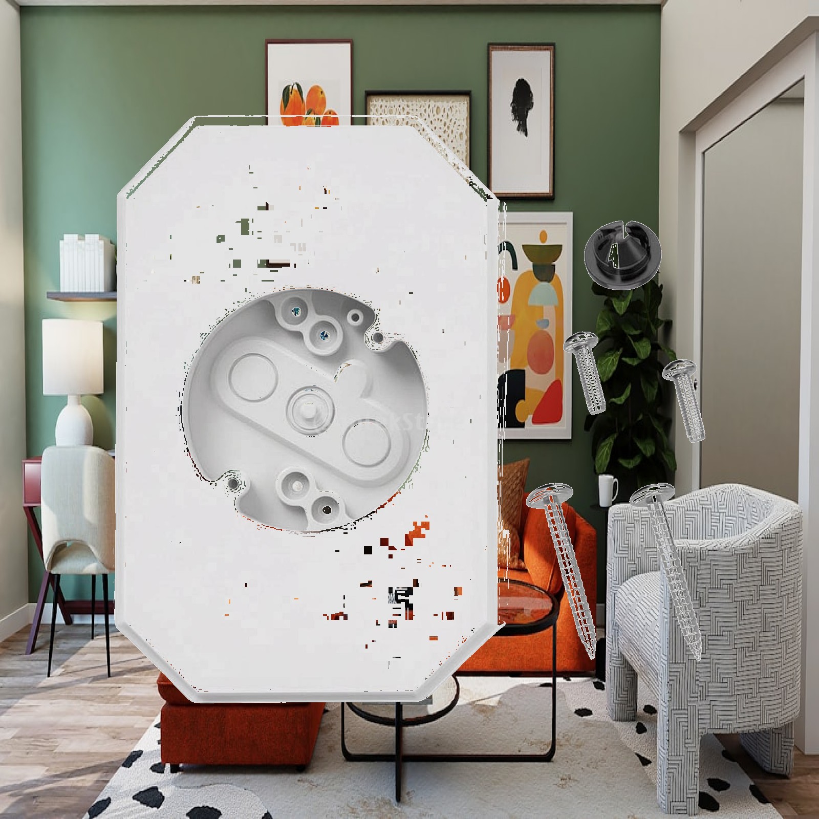 Outdoor Lighting Electrical Box - Zewnętrzny blok montażowy lampy ściennej z