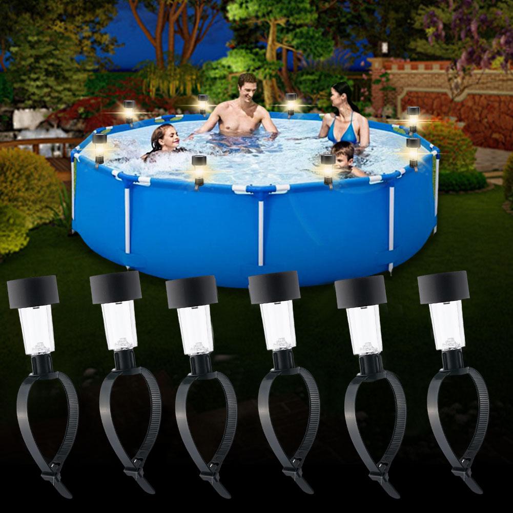 Outdoor Lighting Ground - Solarne lampki LED do basenu, wodoodporne,