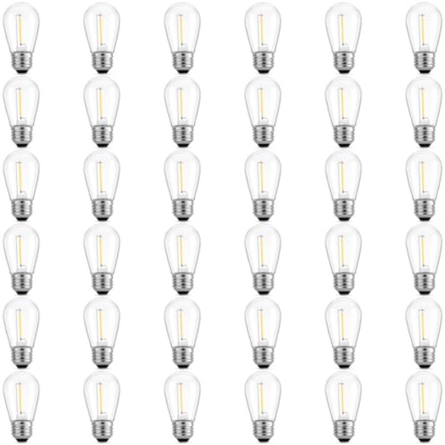 Outdoor Lighting Rechargeable - 36 sztuk żarówek LED S14 do