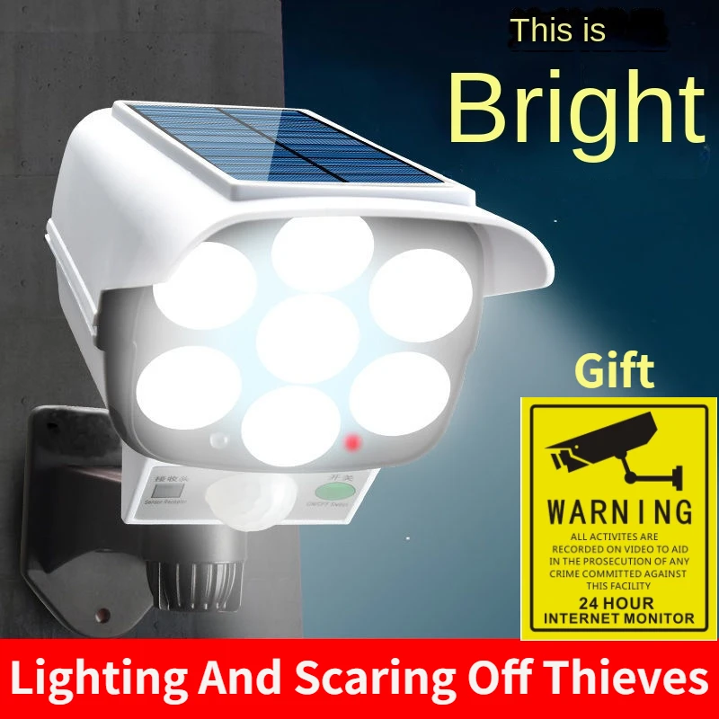 Outdoor Lighting And Camera - Zewnętrzna lampa słoneczna z czujnikiem ruchu
