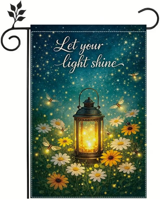 Outdoor Lighting For Your Yard - Flaga ogrodowa 12x18 cali, „Niech Twoje