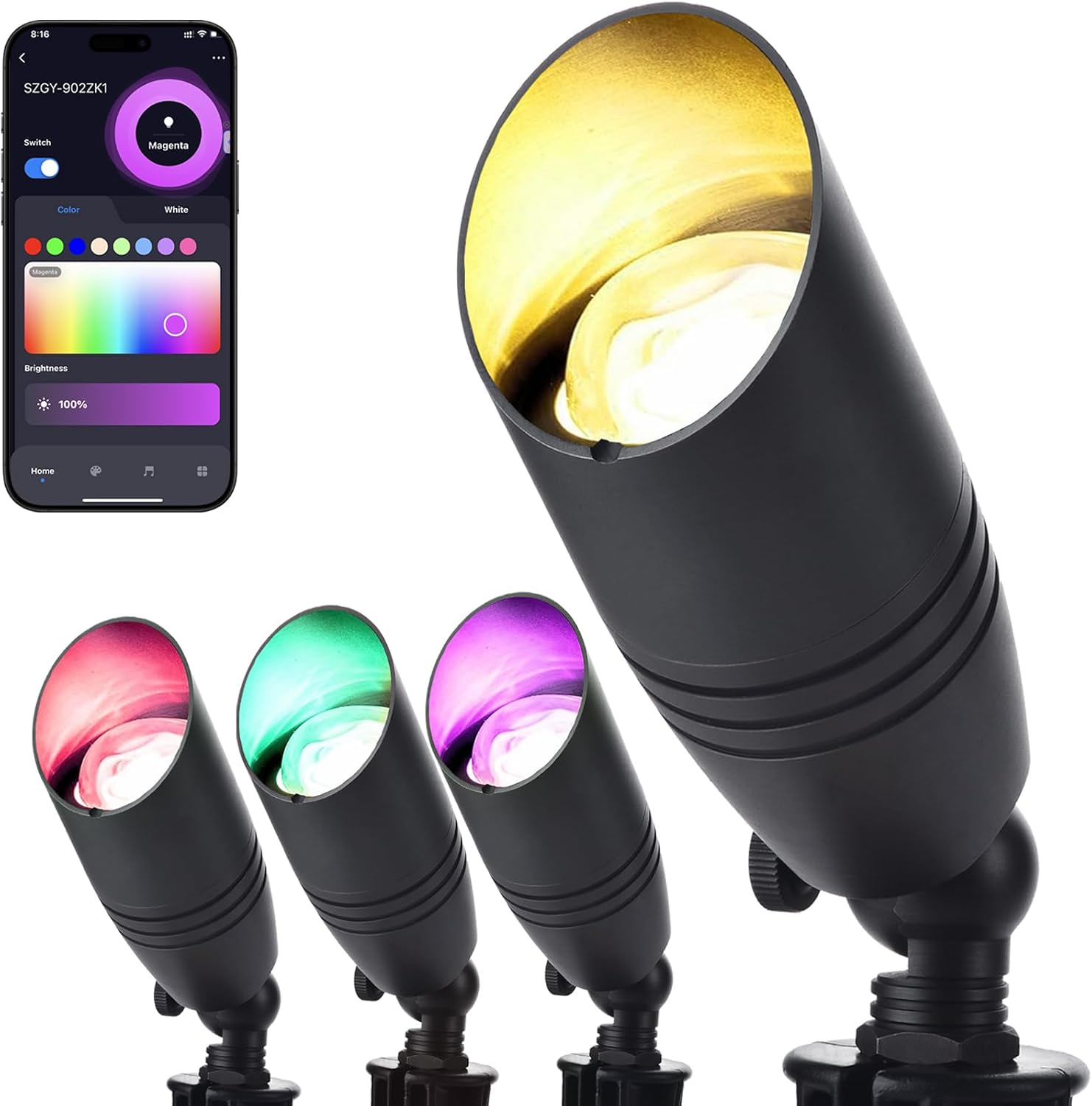 Outdoor Lighting Volt - Zestaw oświetlenia krajobrazowego RGB niskonapięciowego 12V,