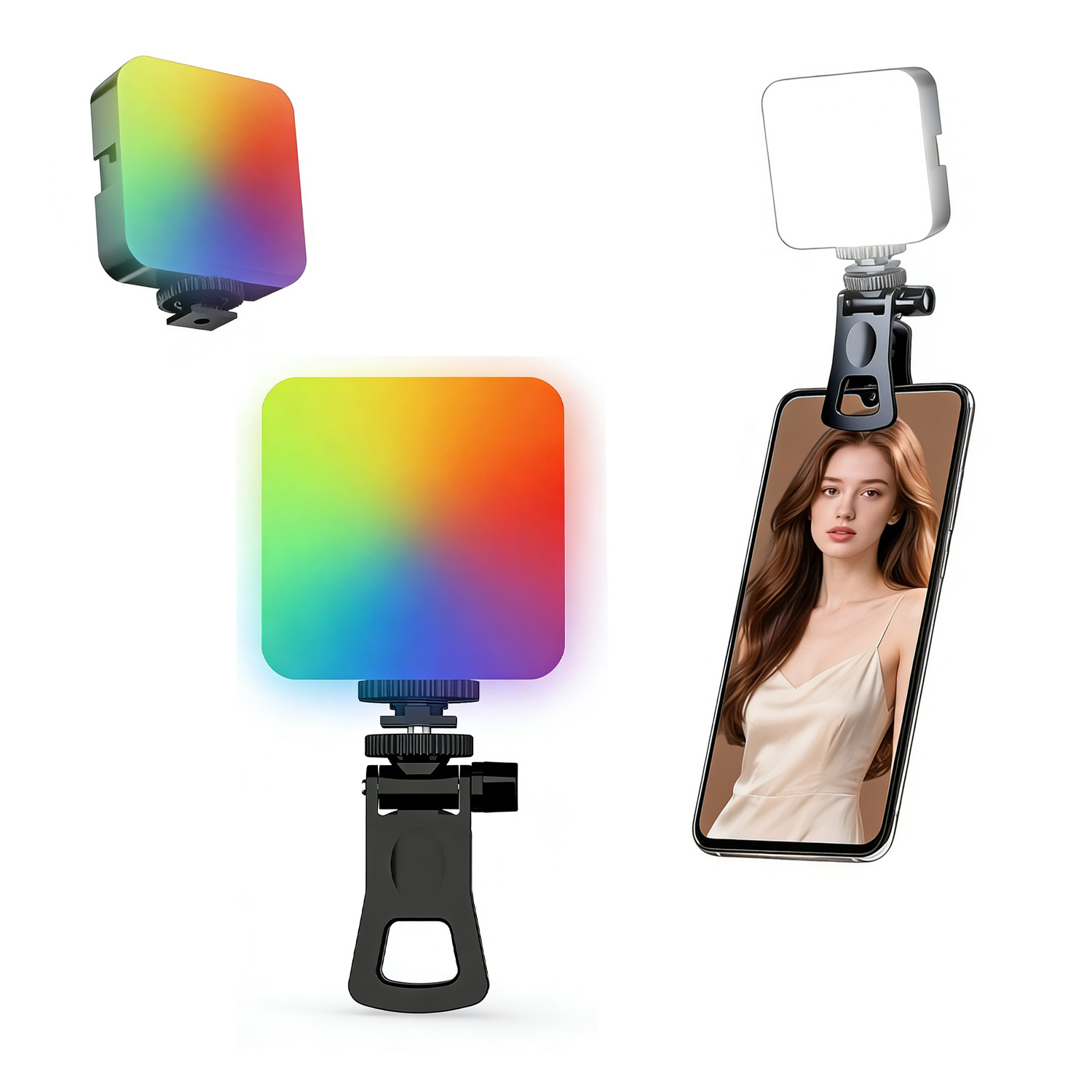 Outdoor Lighting And Camera - Lampa kieszonkowa RGB do fotografii plenerowej,
