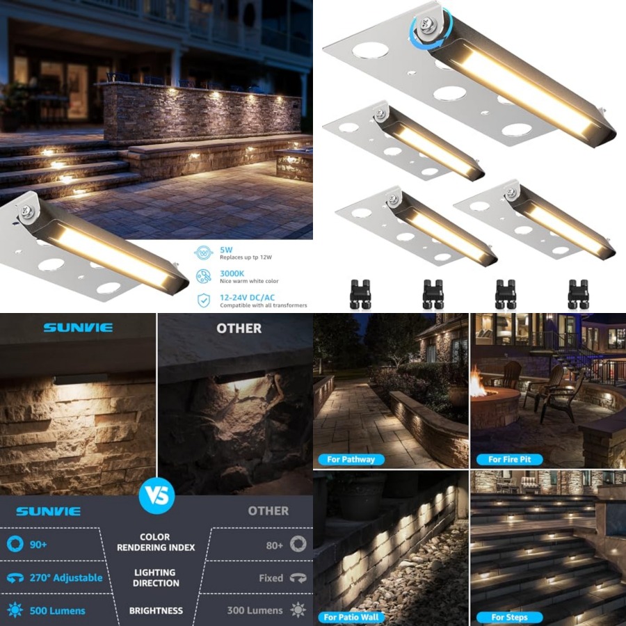 Outdoor Lighting Low Voltage - 7-calowe oświetlenie do architektury krajobrazu, lampy