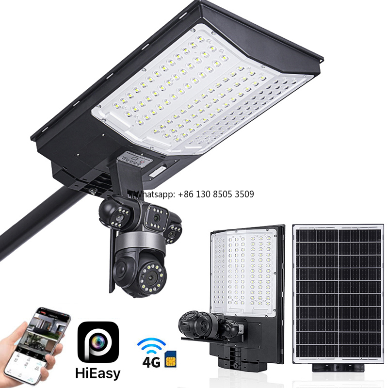 Outdoor Lighting And Camera - Lampa uliczna solarna z kartą SIM