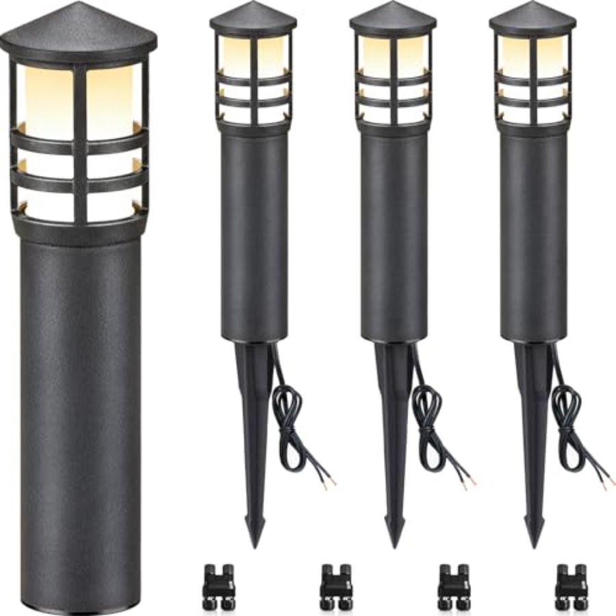 Outdoor Lighting Low Voltage - Zestaw 4 szt. Niskonapięciowych lamp ścieżkowych