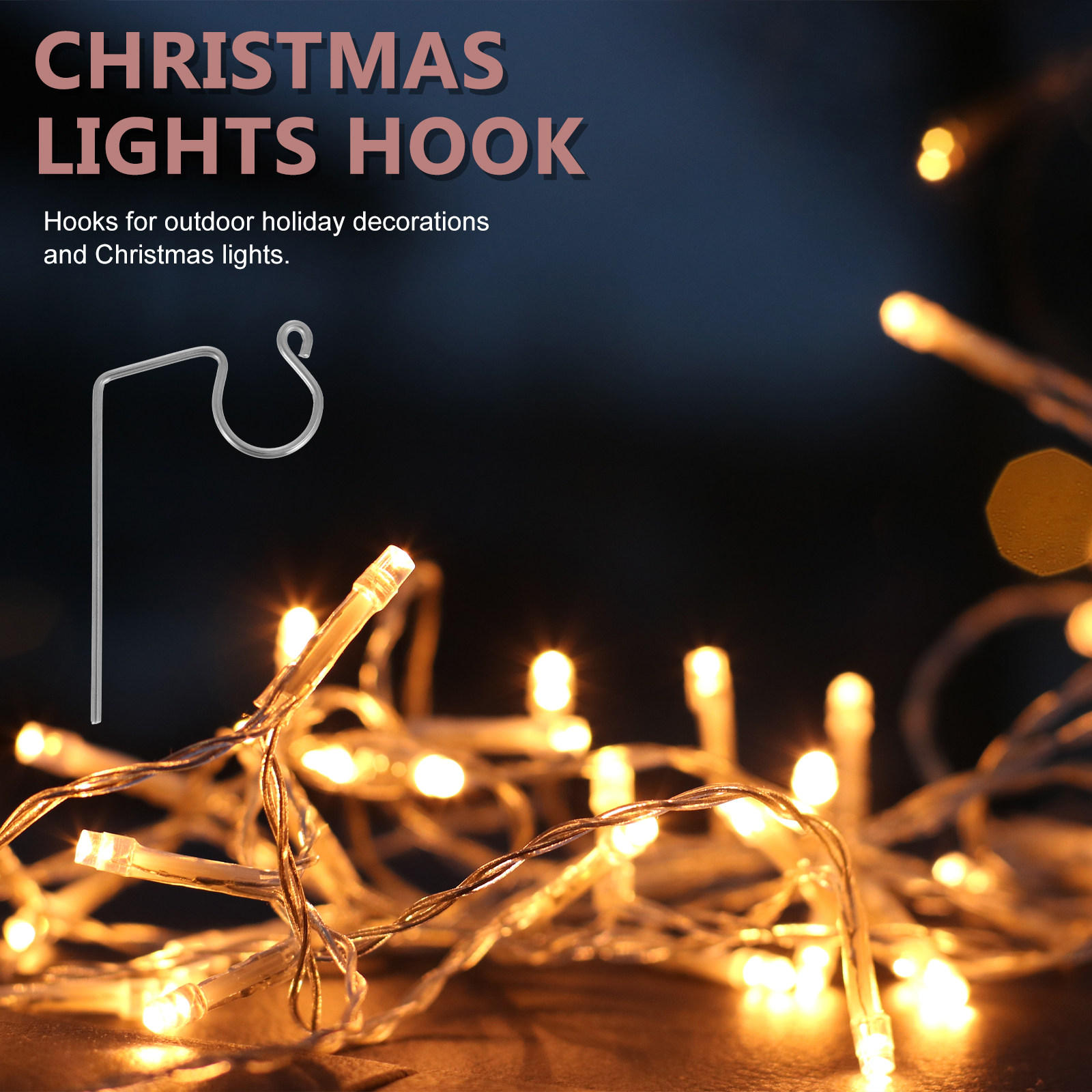 50 sztuk metalowych haczyków d – Outdoor Lighting For Christmas recenzja i cena