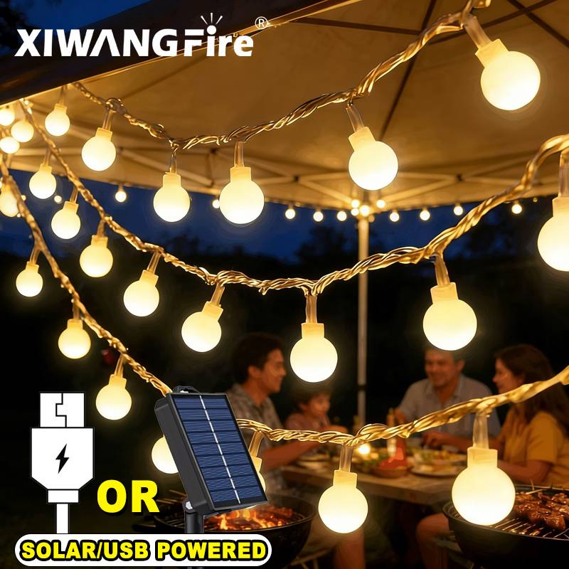 Lampki solarne/USB/bateryjne,  – Outdoor Lighting For Christmas recenzja i cena