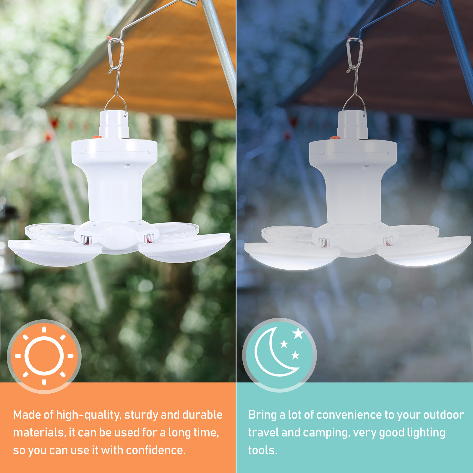 Solarna lampa kempingowa, łado – Outdoor Lighting Rechargeable recenzja i cena