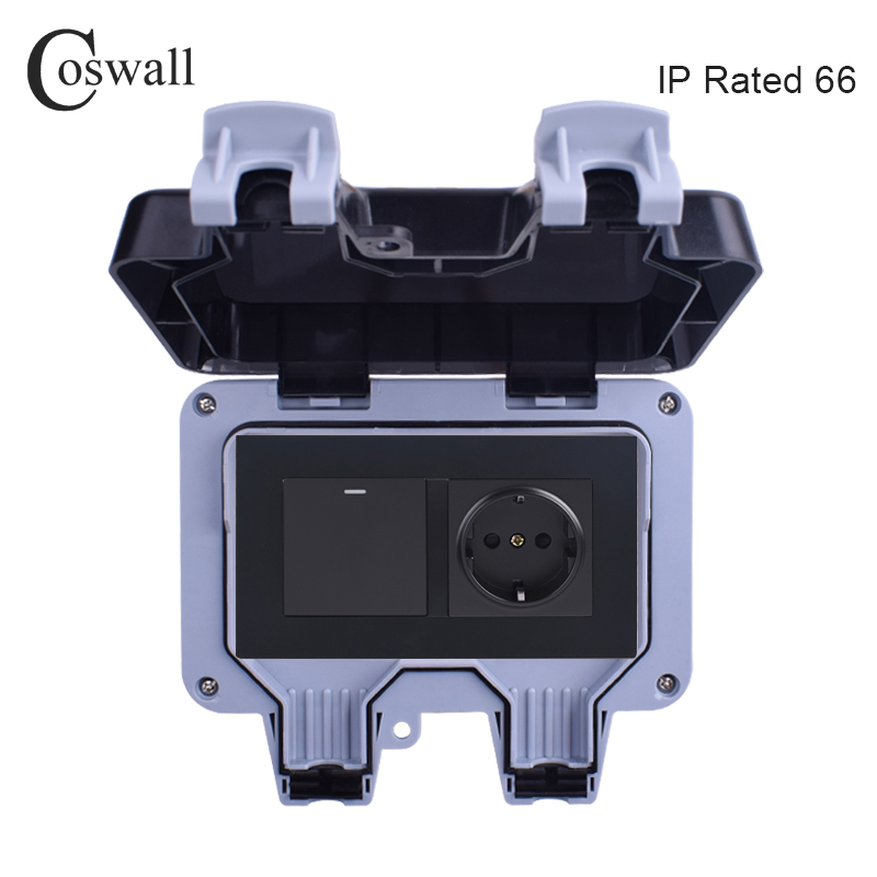 Coswall IP66 odporne na warunk – Outdoor Lighting With Outlet recenzja i cena