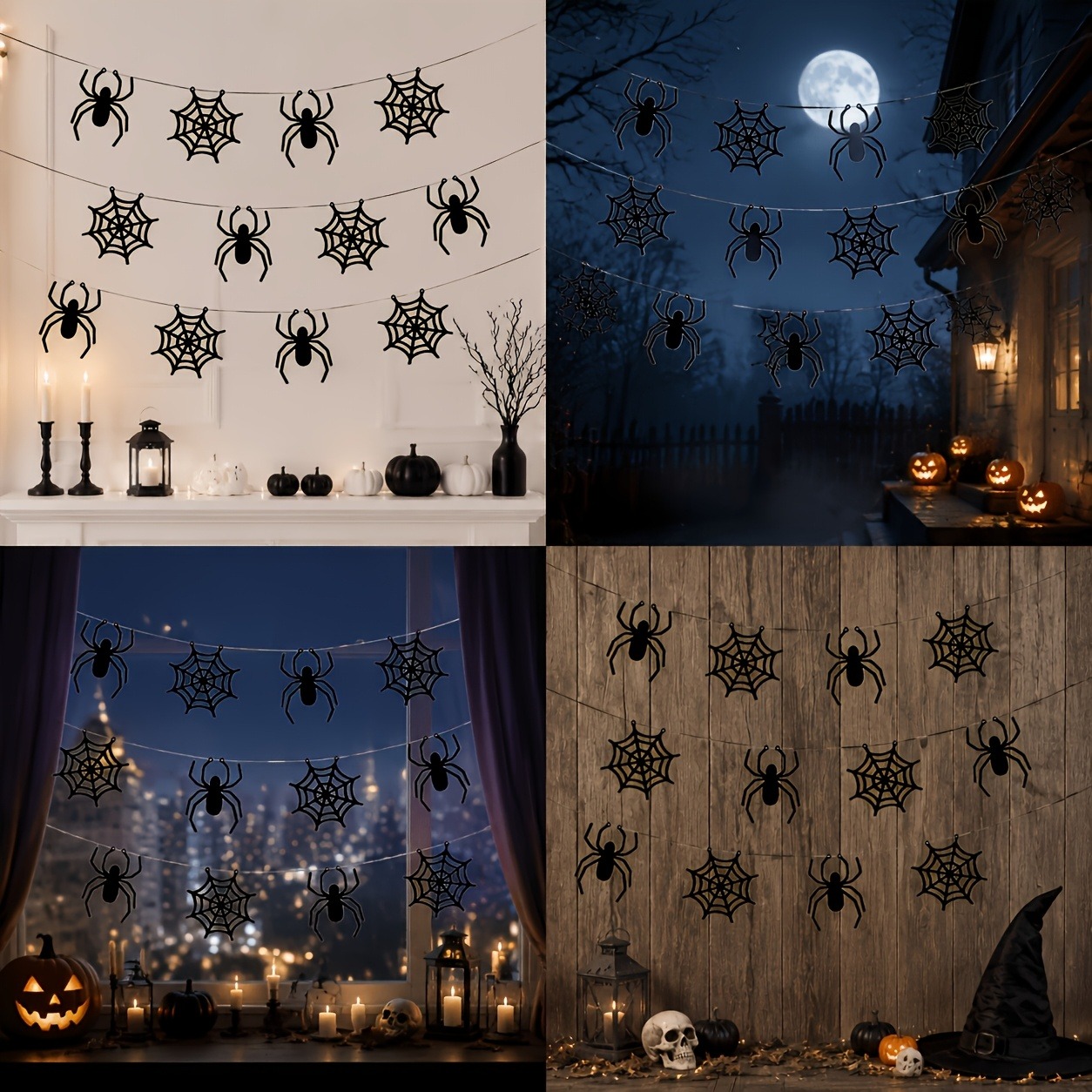 2 zestawy girland z pajęczynam – Outdoor Lighting Halloween recenzja i cena