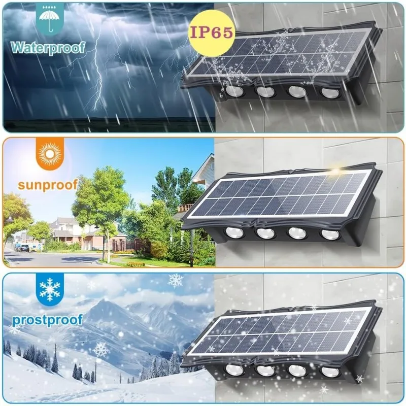 4/6/8LED Solar Wall Lamp Outdo – Outdoor Lighting With Outlet recenzja i cena