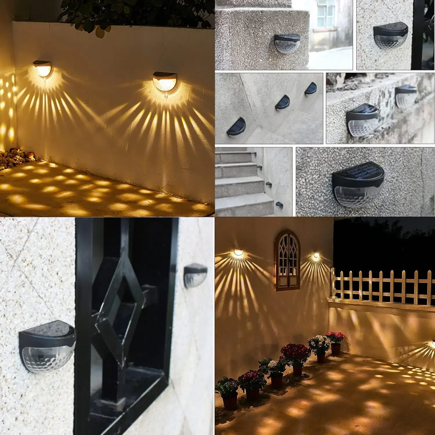 Zewnętrzne lampy solarne LED,  – Outdoor Lighting Sconce recenzja i cena