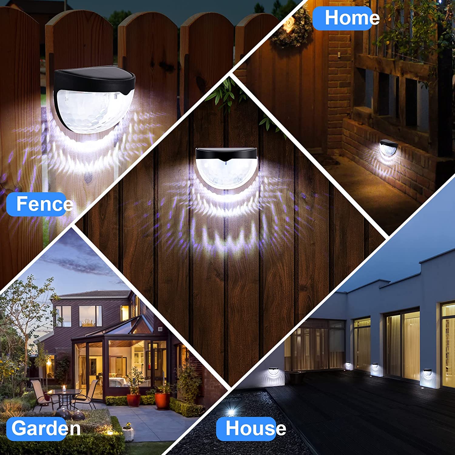 Zewnętrzne lampy solarne LED,  – Outdoor Lighting Sconce recenzja i cena