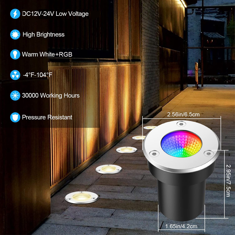 Lampa gruntowa LED RGBW niskon – Outdoor Lighting Low Voltage recenzja i cena