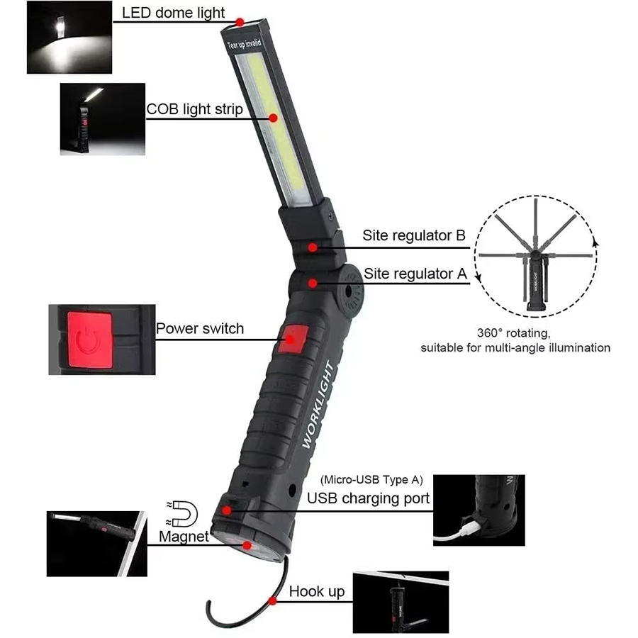 Przenośna latarka LED z magnet – Outdoor Lighting Rechargeable recenzja i cena