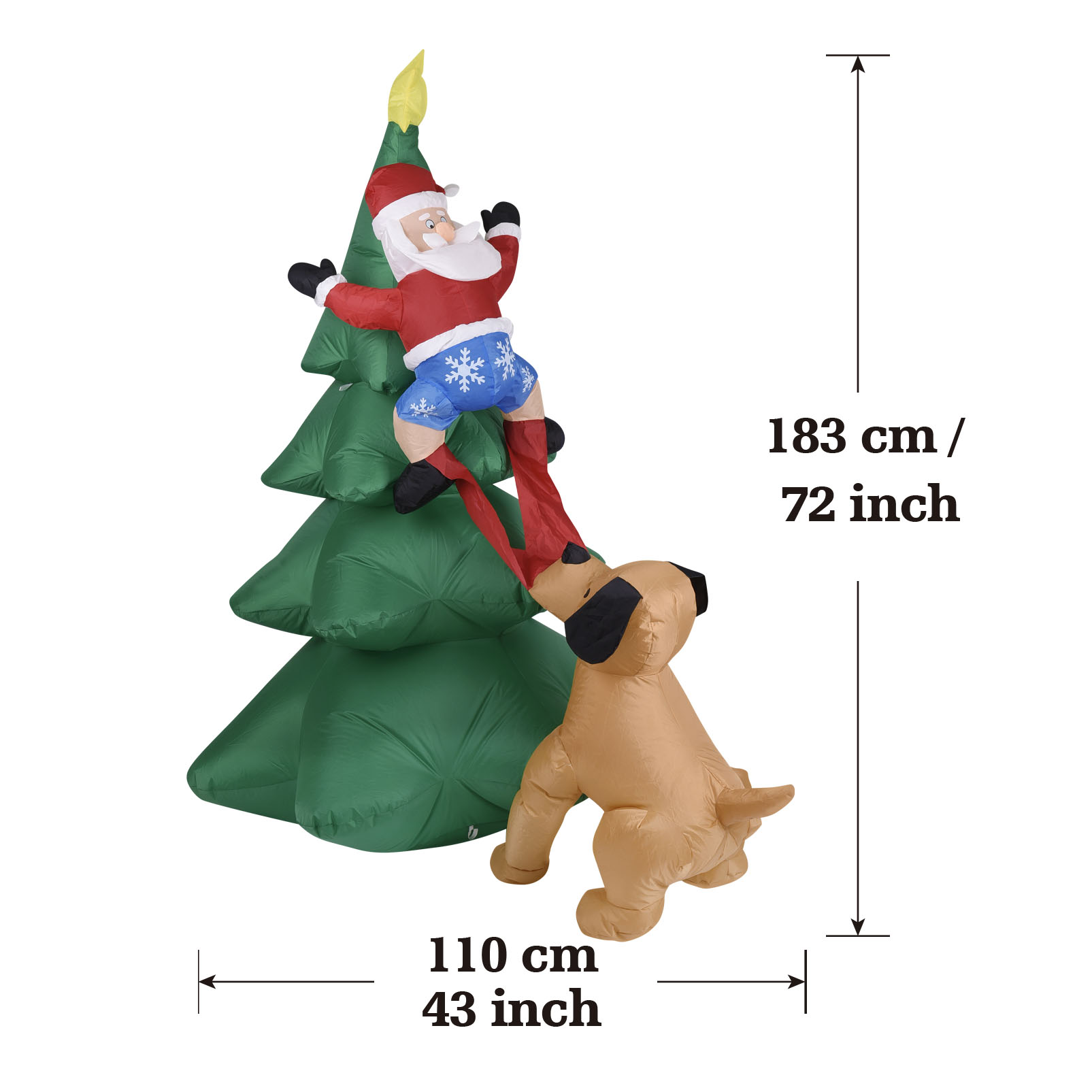 Świąteczny dmuchany pies z Mik – Outdoor Lighting For Christmas recenzja i cena