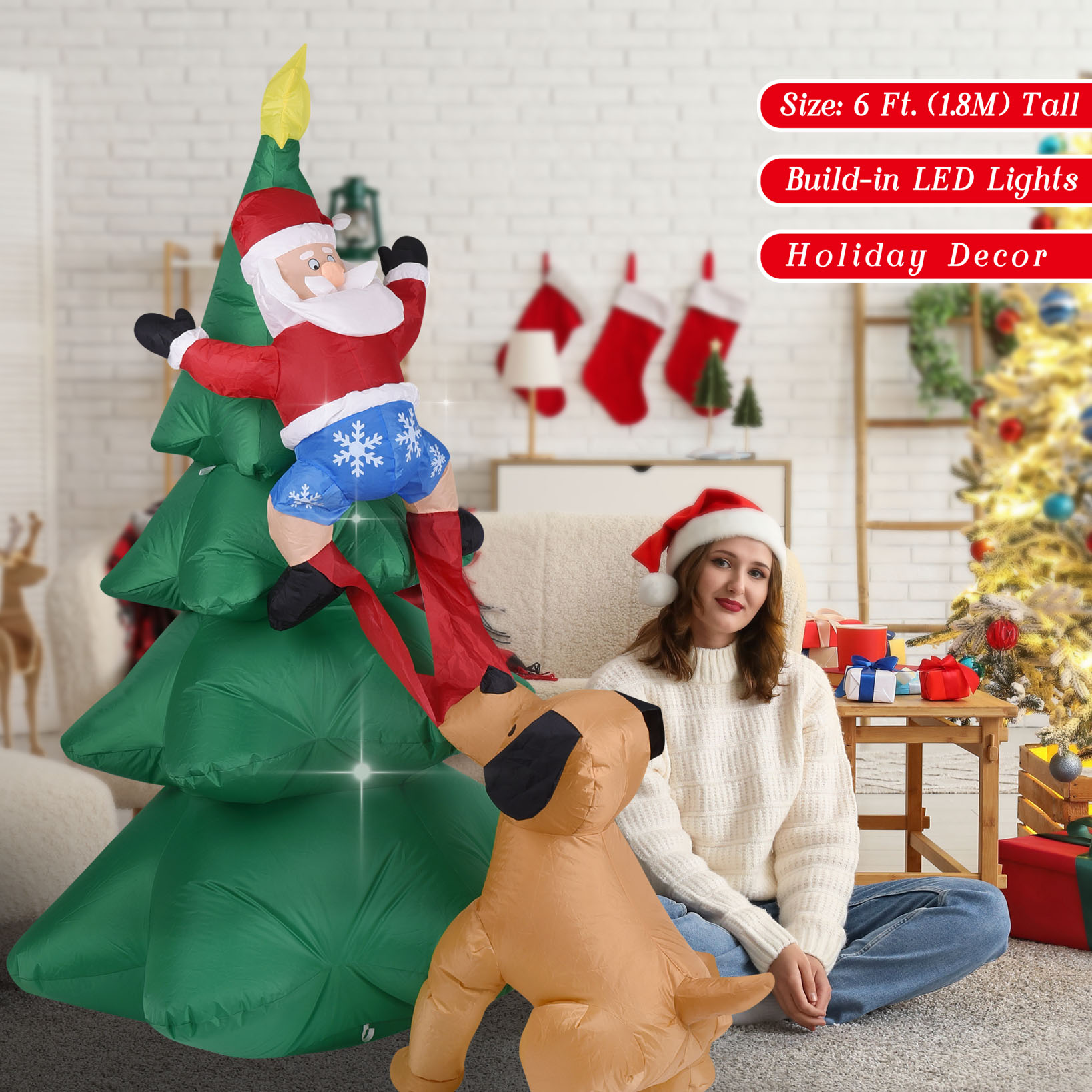 Świąteczny dmuchany pies z Mik – Outdoor Lighting For Christmas recenzja i cena