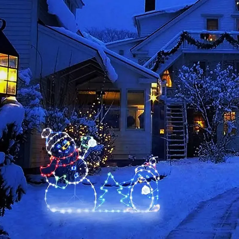 Animowany bałwanek LED z broka – Outdoor Lighting For Christmas recenzja i cena