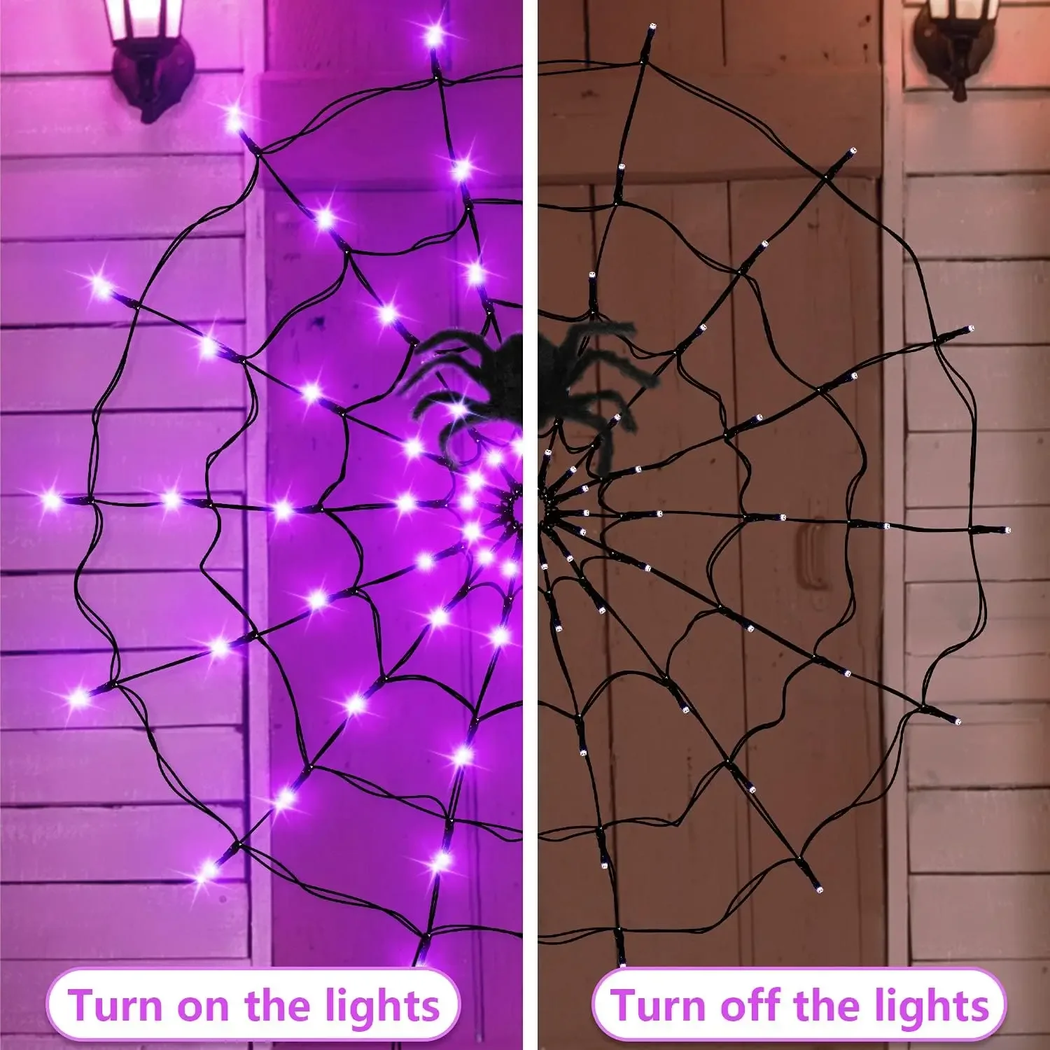 Lampki LED na Halloween, pajęc – Outdoor Lighting Halloween recenzja i cena