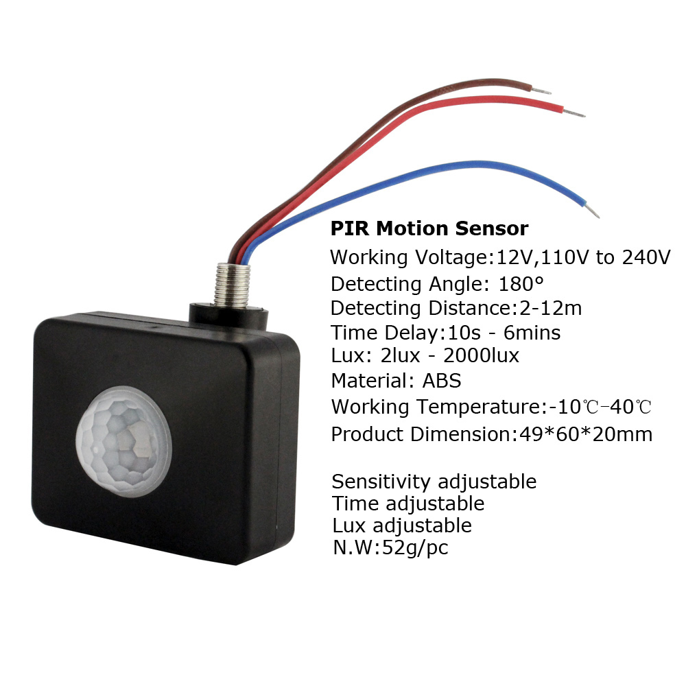 220V Czujnik ruchu PIR 12V Aut – Outdoor Lighting Volt recenzja i cena