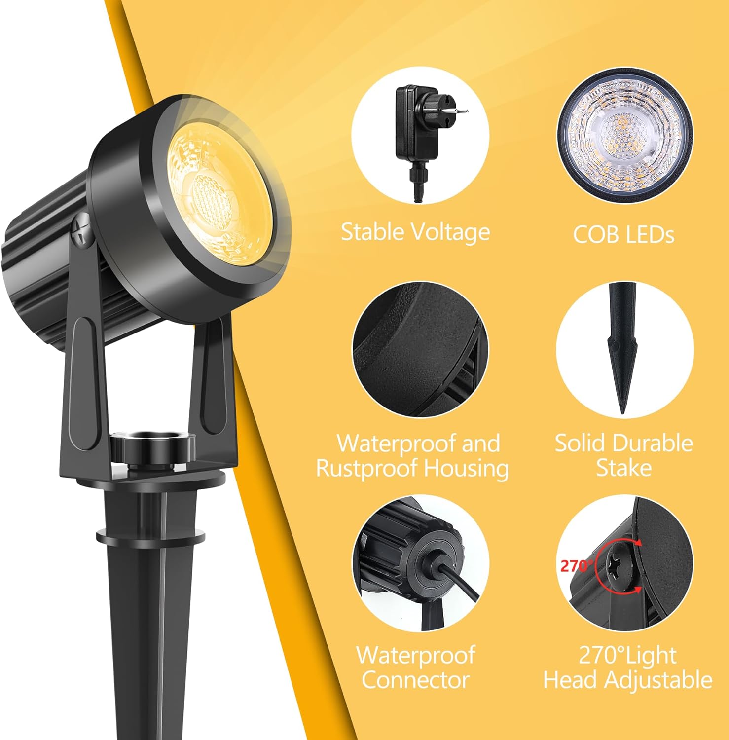 4/6/8 diod LED 3000K reflektor – Outdoor Lighting Low Voltage recenzja i cena