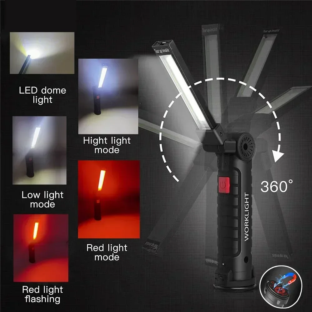 Latarka LED COB, ładowana prze – Outdoor Lighting Rechargeable recenzja i cena