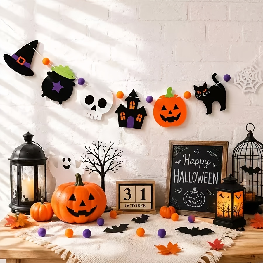 Halloweenowa girlanda z filcu  – Outdoor Lighting Halloween recenzja i cena