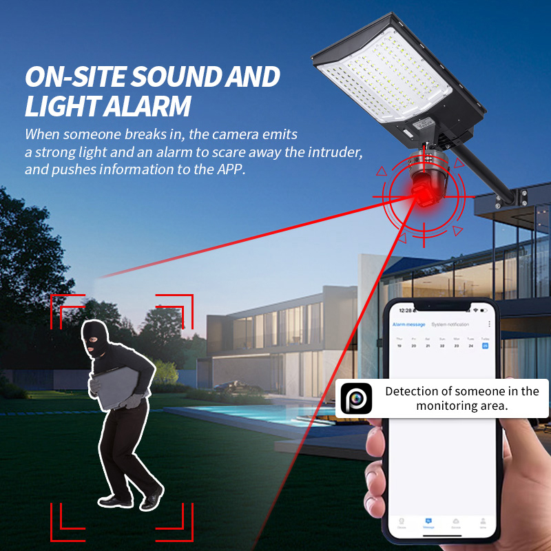 Lampa uliczna solarna z kartą  – Outdoor Lighting And Camera recenzja i cena