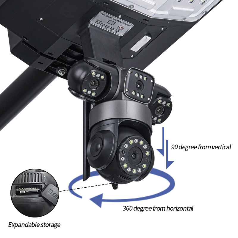 Lampa uliczna solarna z kartą  – Outdoor Lighting And Camera recenzja i cena