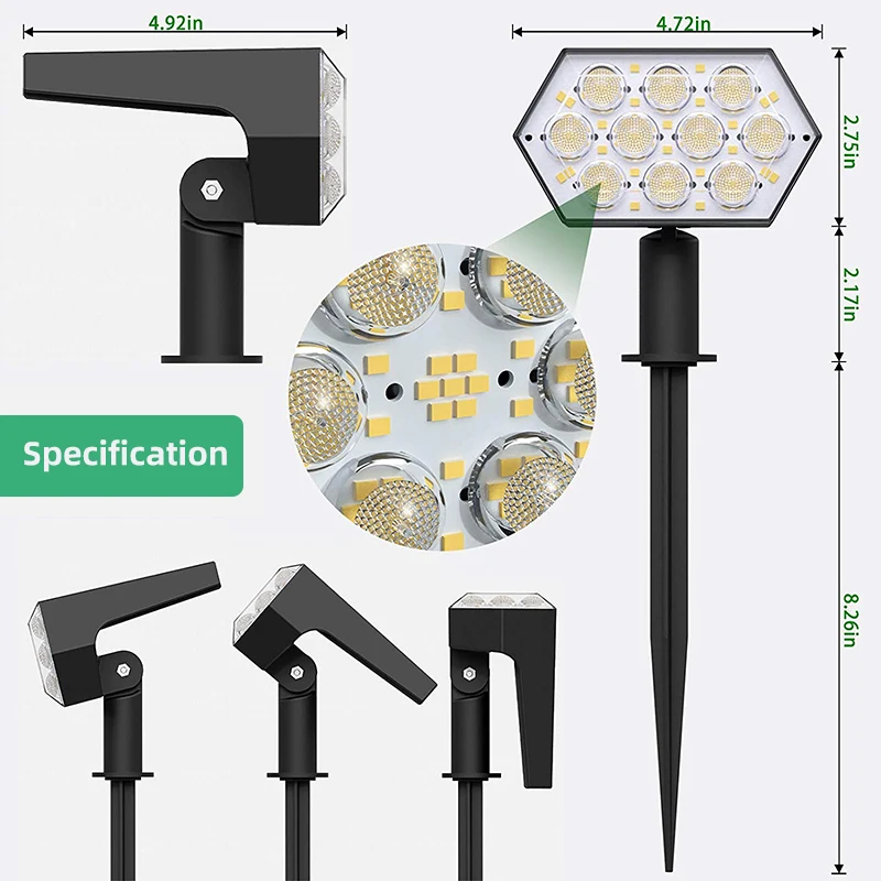 Lampy solarne Outdoor 92 LED S – Outdoor Lighting With Outlet recenzja i cena